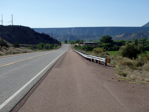 GDMBR: We're now riding along the bottom of the Rio Chama valley.